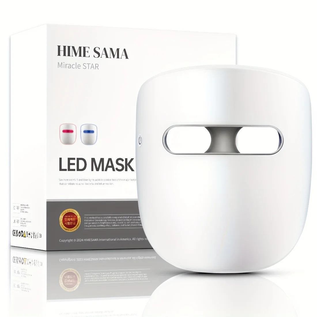 Professional  LED Face Mask - Ultimate Comfort Wireless - 630 nm, 820 nm, 465 nm -The Perfect Gift for Girlfriends and Mothers-M