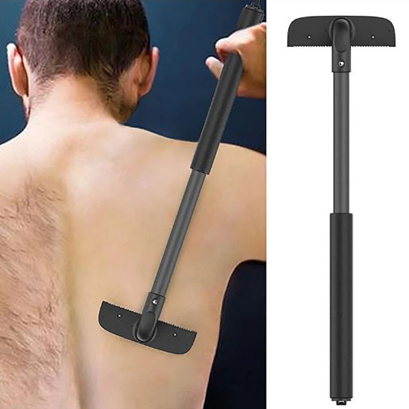 1 Set Adjustable Stretchable Back Sharp And High-quality Shaver Back Hair Trimmer Back Razor For Men